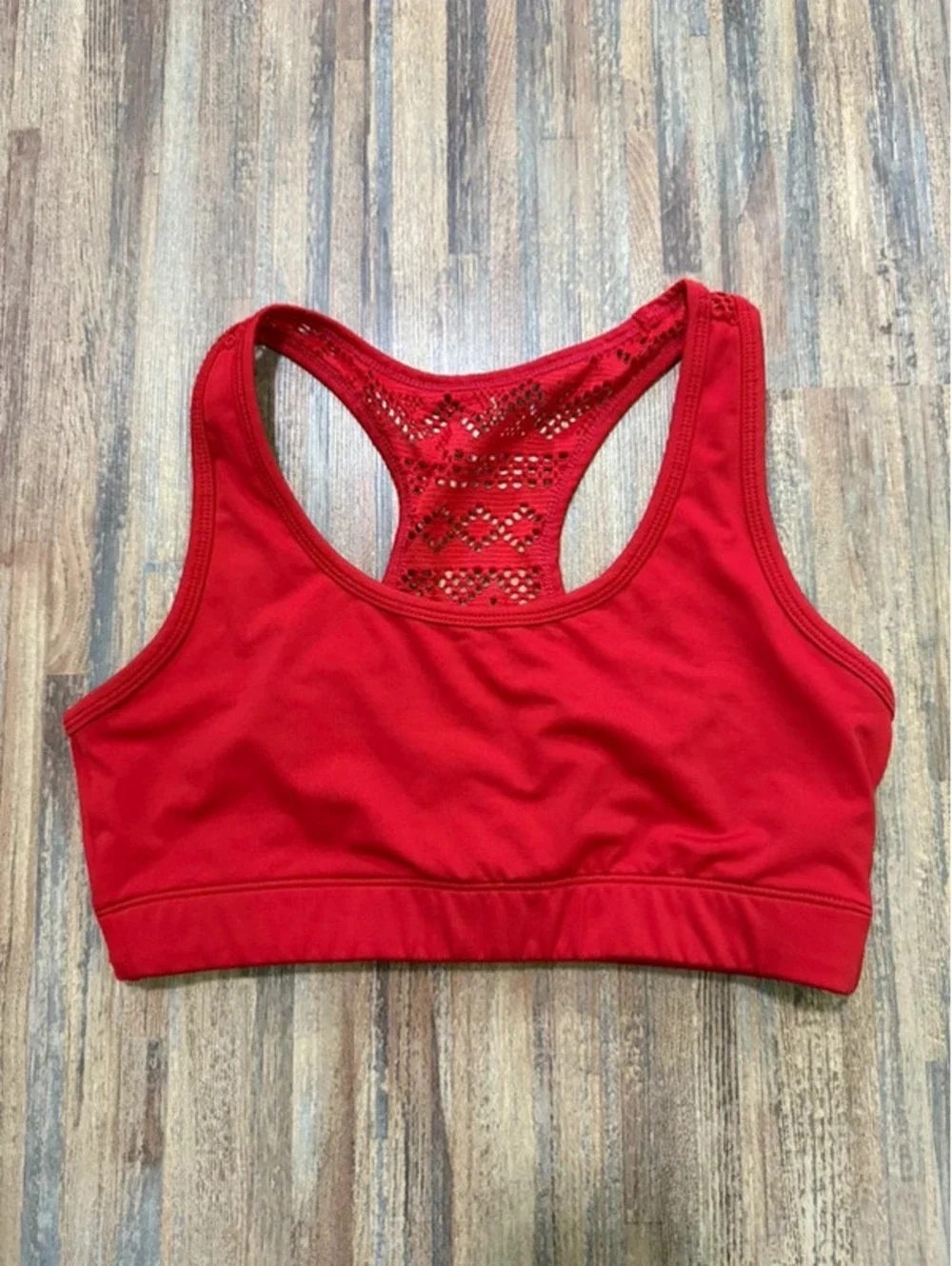 Zyia active sports bra size medium  bright red